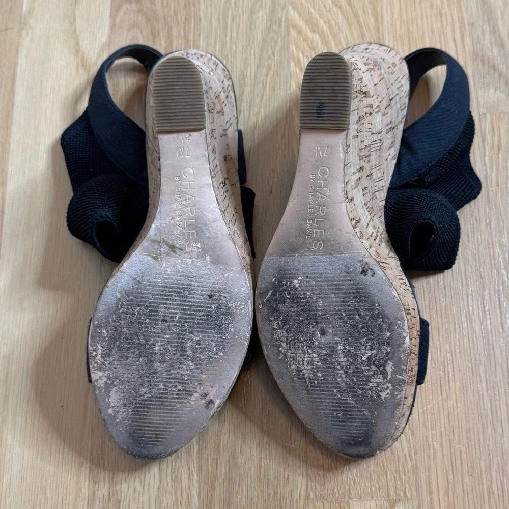 Charles by CHARLES DAVID Wedge Platform Espadrille Sandals - Picture 8 of 8